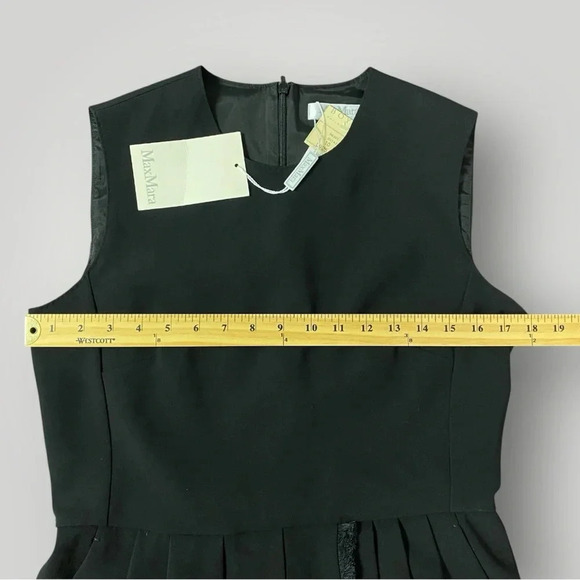 MaxMara PEDALE Cady Dress Sz 10 Black - Picture 7 of 12